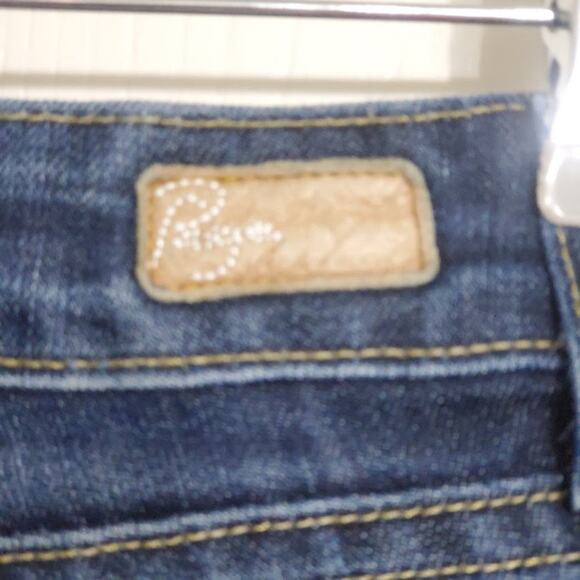 Paige Skyline Distressed Straight Leg Jean McKinley Wash Size 27, Size 4 - Picture 6 of 13